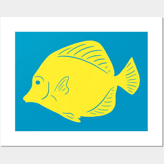 Yellow Tang Wall Art by bridge